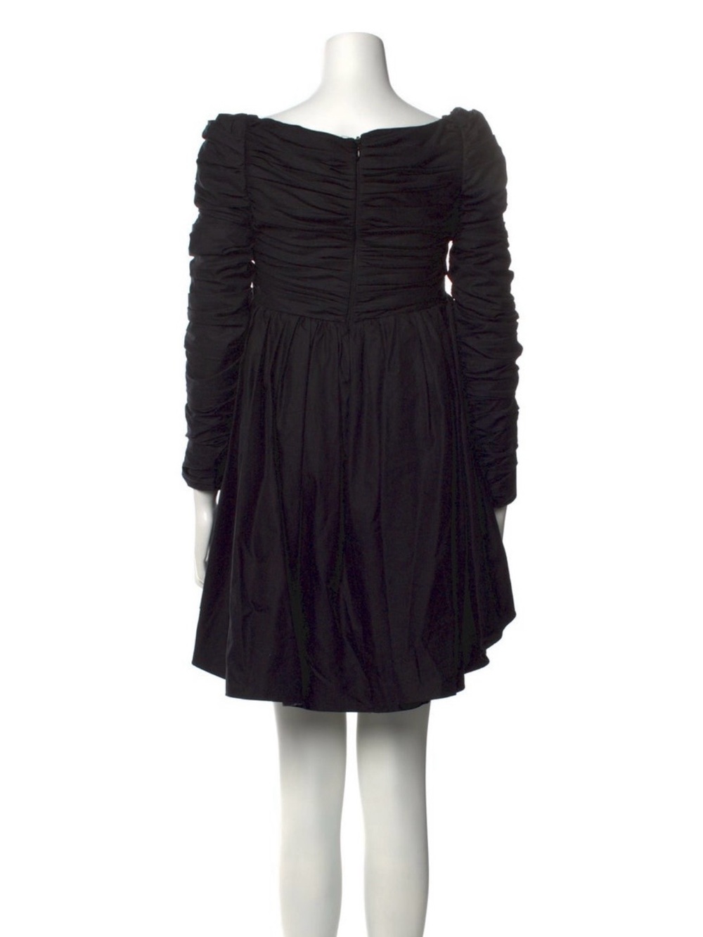 KHAITE Black Long-Sleeve Mini Dress - Picture 3 of 3